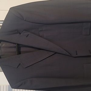 NINO CERRUTI/BLUE PLAID SUIT